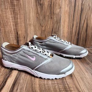 Nike Summer Lite III 3 Womens Golf Shoes Grey Pink Mesh 379204 062 EUC Size 9